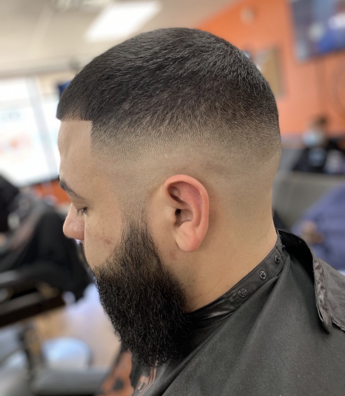 Finished fade haircut at Barber Time